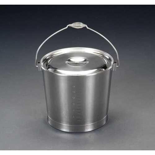 バケツ・ふた付(ステンレス製)15L