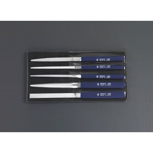 やすり(クロムコーティング5本組/中目)200mm