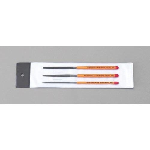 やすり(平・半丸・丸=3本組/粗目)215mm