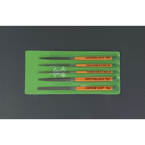 やすり(5種・5本組/中目)215mm