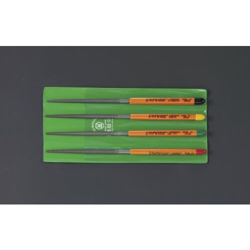 やすり(丸・4本組/粗・中・細・油目)215mm