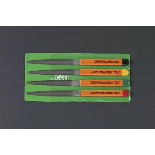 やすり(半丸・4本組/粗・中・細・油目)185mm