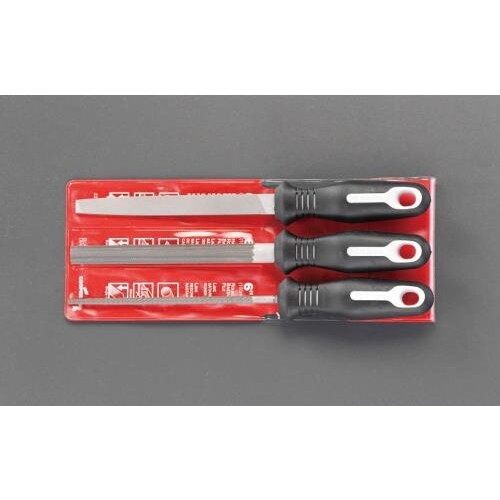 鉄工やすり(3種・3本組/粗目)150mm