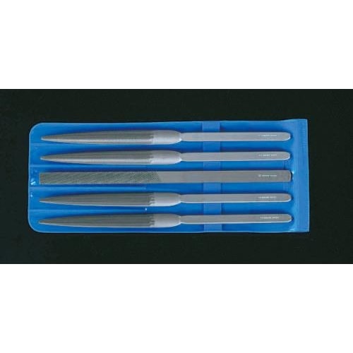 精密やすり(平・半丸・5本組/中・細目)210mm