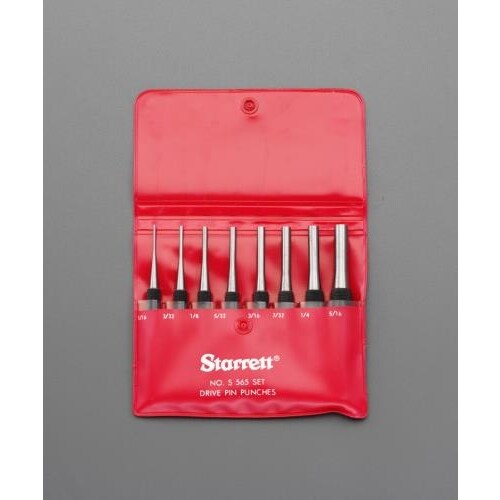 ドライブピンポンチ1/16 −5/16 /8本組