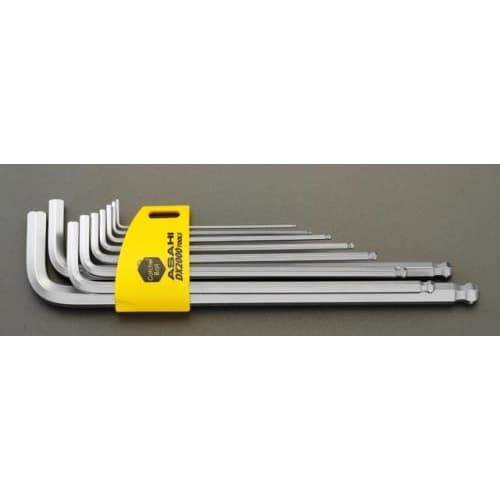 Hex}キーレンチ(ホールド機能付)9本[Ball