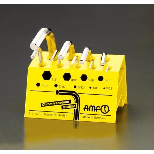 キーレンチ 3/32 −1/2 /9本組