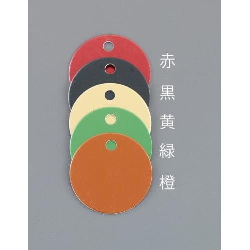 タグブランク 丸/ブラック/5枚 76mm