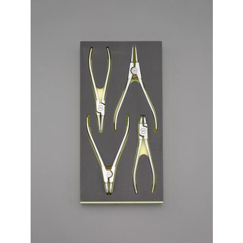 スナップリングプライヤーセット4本組