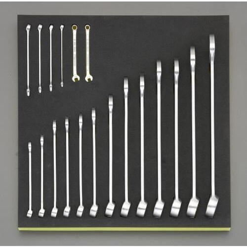 片目片口スパナセット(インチ)19本組