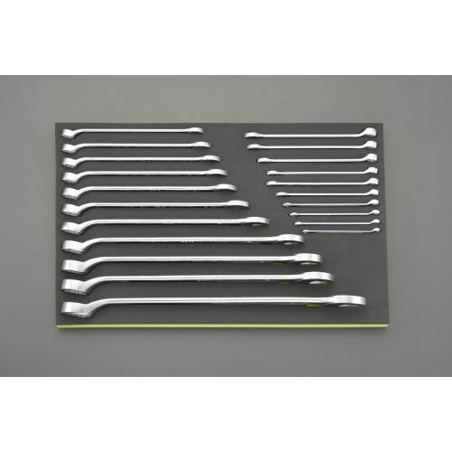 ロング片目片口スパナセット21本組