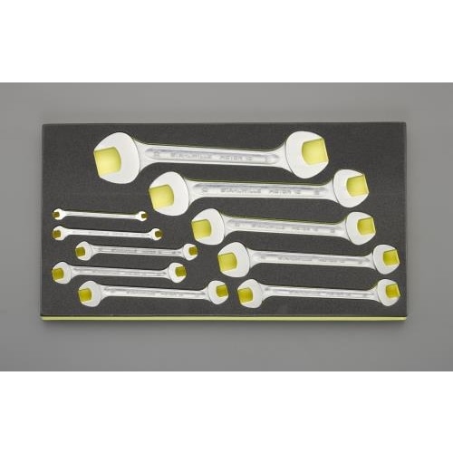 両口スパナセット10本組 EA612VA−1