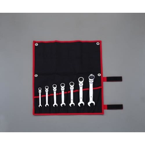 コンビネーションギアレンチ(首振)7本組/8−19