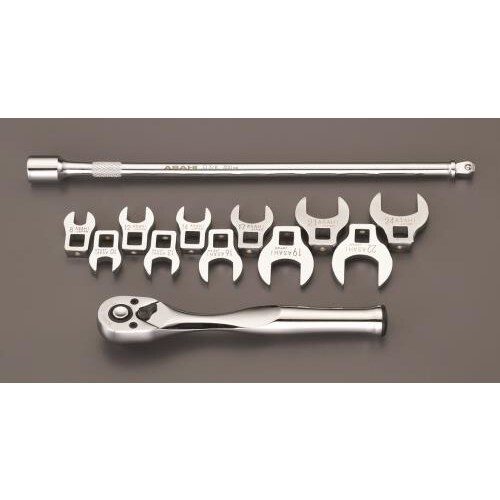クロウフットレンチ3/8 DR/13個組