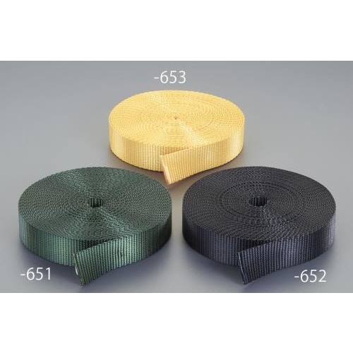 荷締機用ベルト(PE製・黒)25X1.8/30m