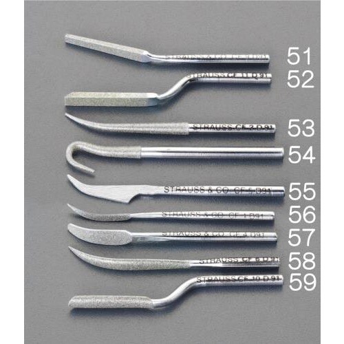 ダイヤモンド鏝やすり(三角#140)55/3.0軸