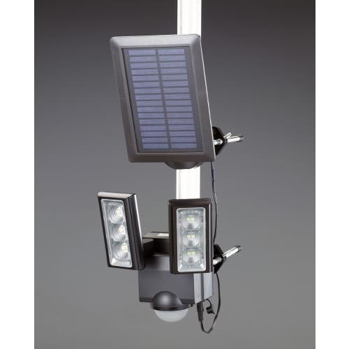 LEDセンサーライト(ソーラー充電式)2灯