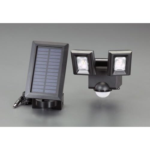 LEDセンサーライト(ソーラー充電式)2灯