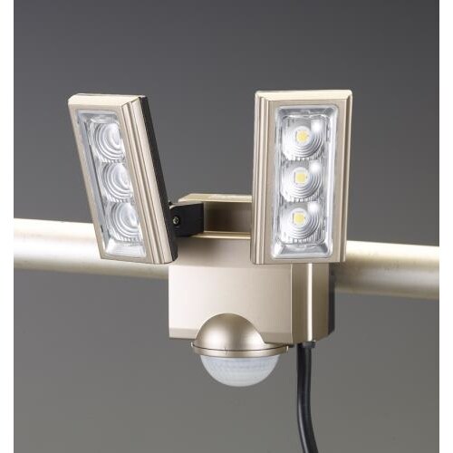LEDセンサーライト(2灯)AC100V/8.0W