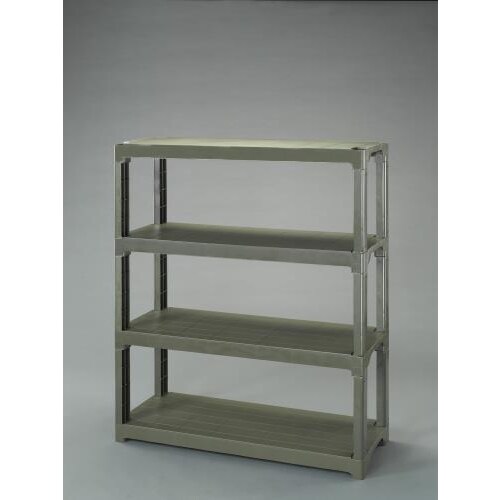プラスチック棚OD1200X450X1372/4段