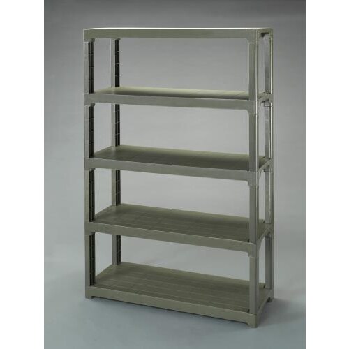 プラスチック棚OD1200X450X1800/5段