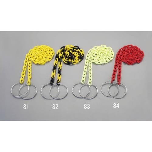 プラスチックチェーン(コーン用・黄)6mmX2m