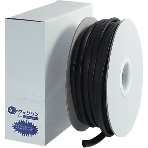 クッションガード(挟み込型)黒9X11mm/30m