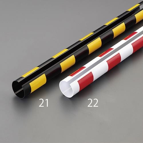単管パイプ用反射カバー(黄・黒/4本)500mm