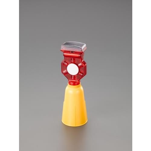 LED現場点滅灯(ソーラー充電・コーン用/赤)