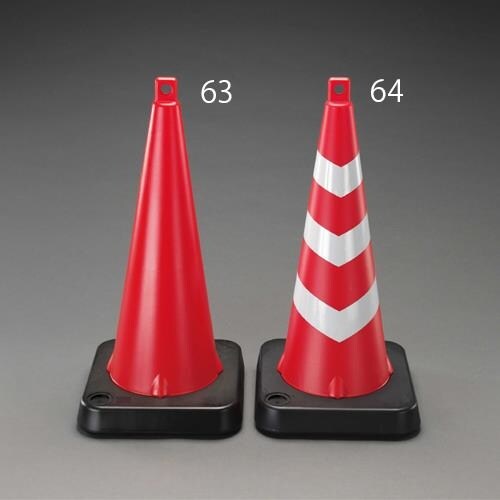 コーン(赤/反射無)370X370X757mm