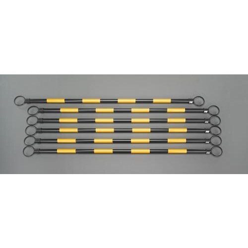 ガードバー(黄/黒−6本)2.0m