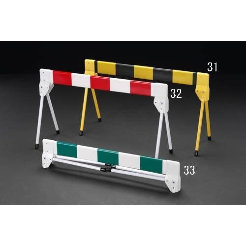 折畳式バリケード(赤/白)1000X350X580