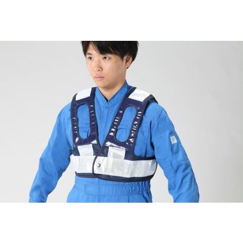 安全ベスト(フルハーネス用/紺・白)