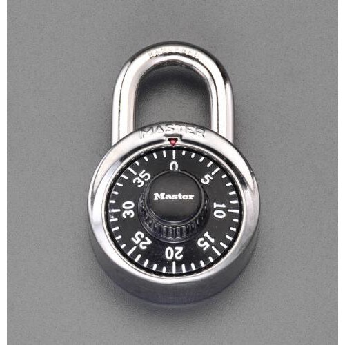 ダイアル錠(黒)48mm