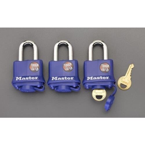 パドロック(3個組/同一キー)40mm