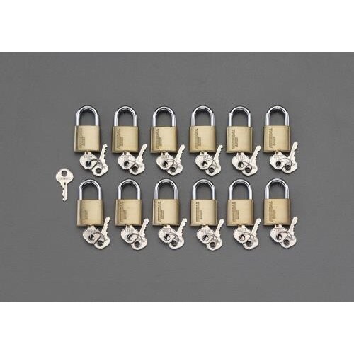 南京錠(マスターキー付/12個組)40mm