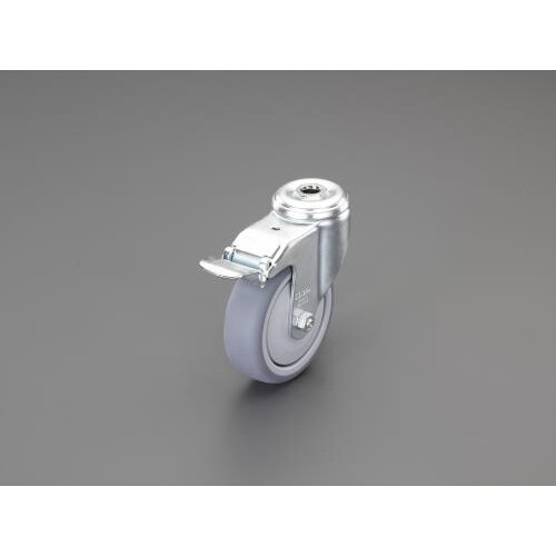 キャスター(自在金具・穴付/ブレーキ付)125mm