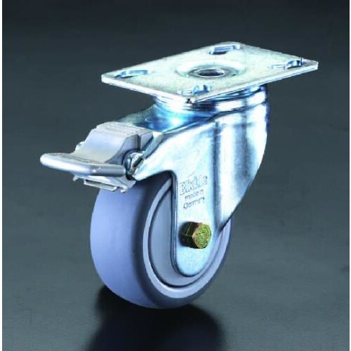 キャスター(自在・カバー・後輪ブレーキ付)100