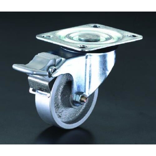 キャスター(自在・後ブレーキ・スティール車輪)80