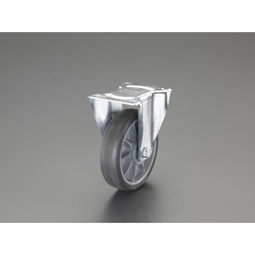 キャスター(固定金具・ホイールカバー付)200mm