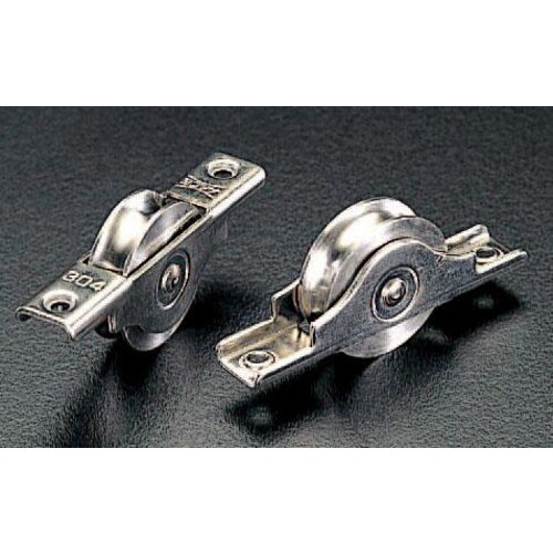 車(丸溝・ステンレス製/2個)42mm戸