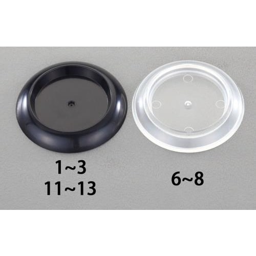 キャスター用受け皿(黒/4個)64.0mm