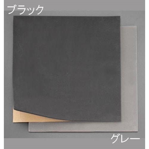 スポンジゴム(粘着付/黒/5枚)300x300x5