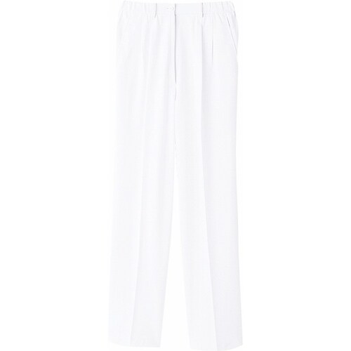 レディース2タックパンツ WH10142 白 M