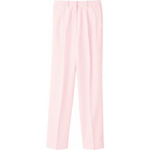 レディース2タックパンツ WH10342 桃 S