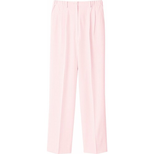 レディース2タックパンツ WH10642 桃 S