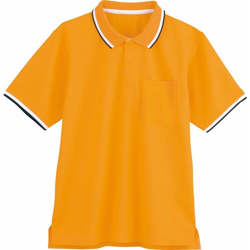 男女兼用半袖ポロシャツ WH90318 橙 3L