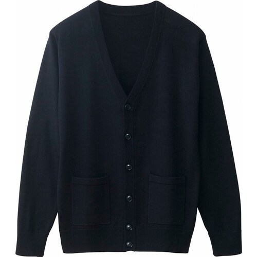 メンズカーディガン WH90419 ブラック L