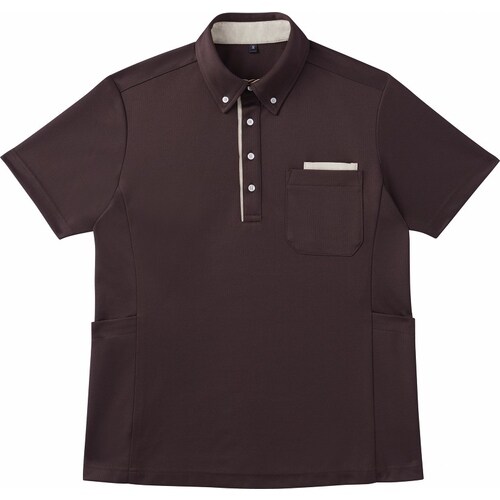 半袖ポロシャツ WH90918 ブラウン L