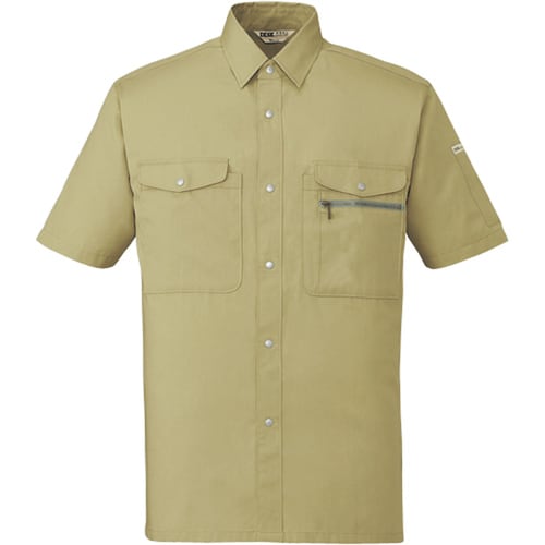 半袖シャツ 607 ミストブル− 4L